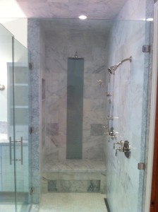 carrara walkin shower