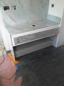 carrara vanity