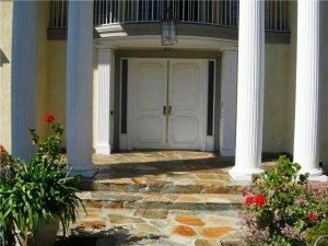 flagstone walkway