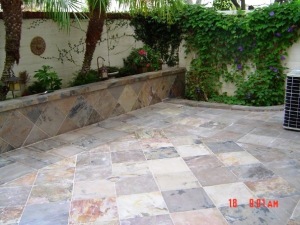 slate patio