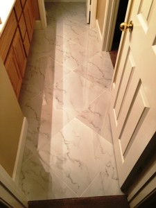 bathroom floor after photo